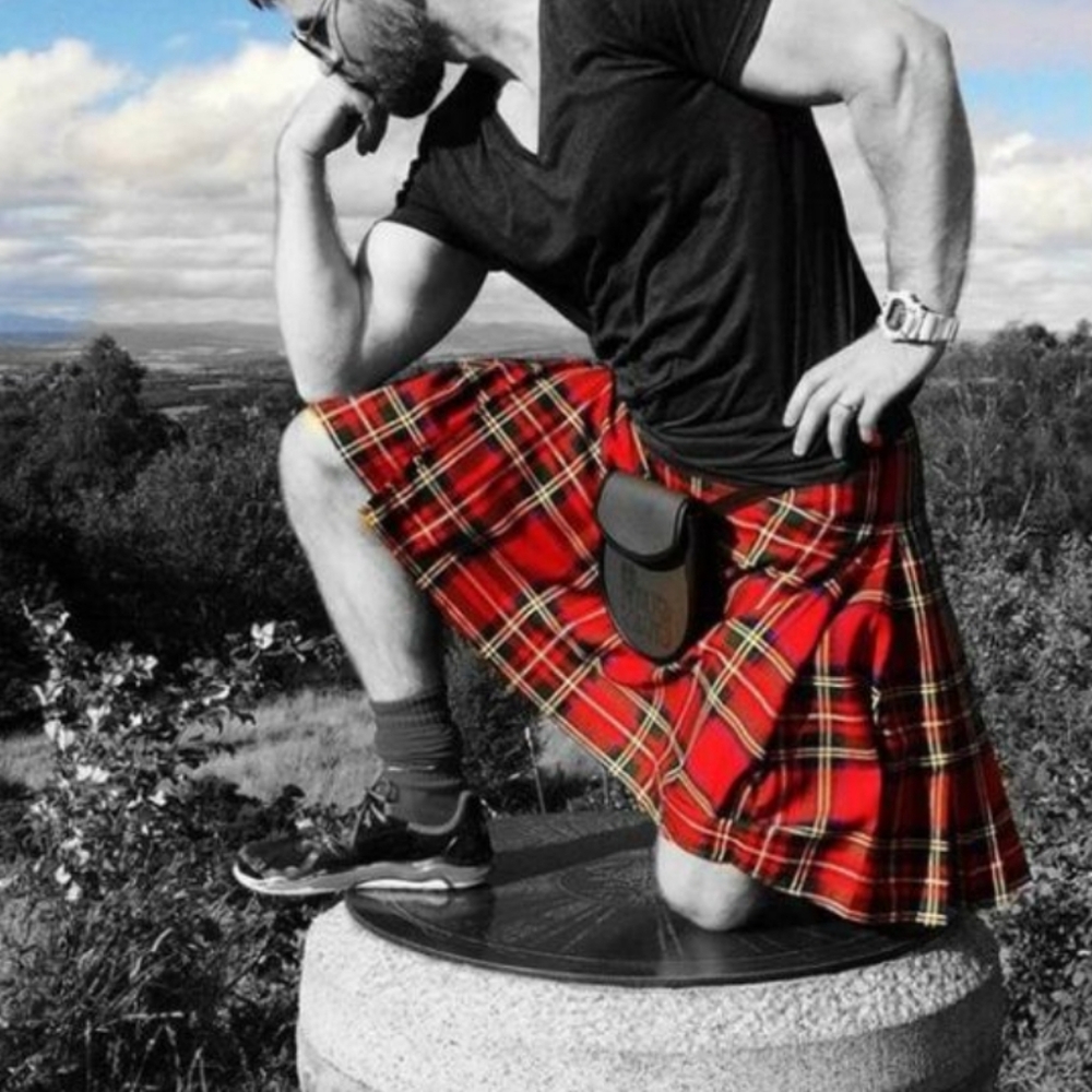Scottish Highland Authentic Woven Royal Stewart Kilt Size 30